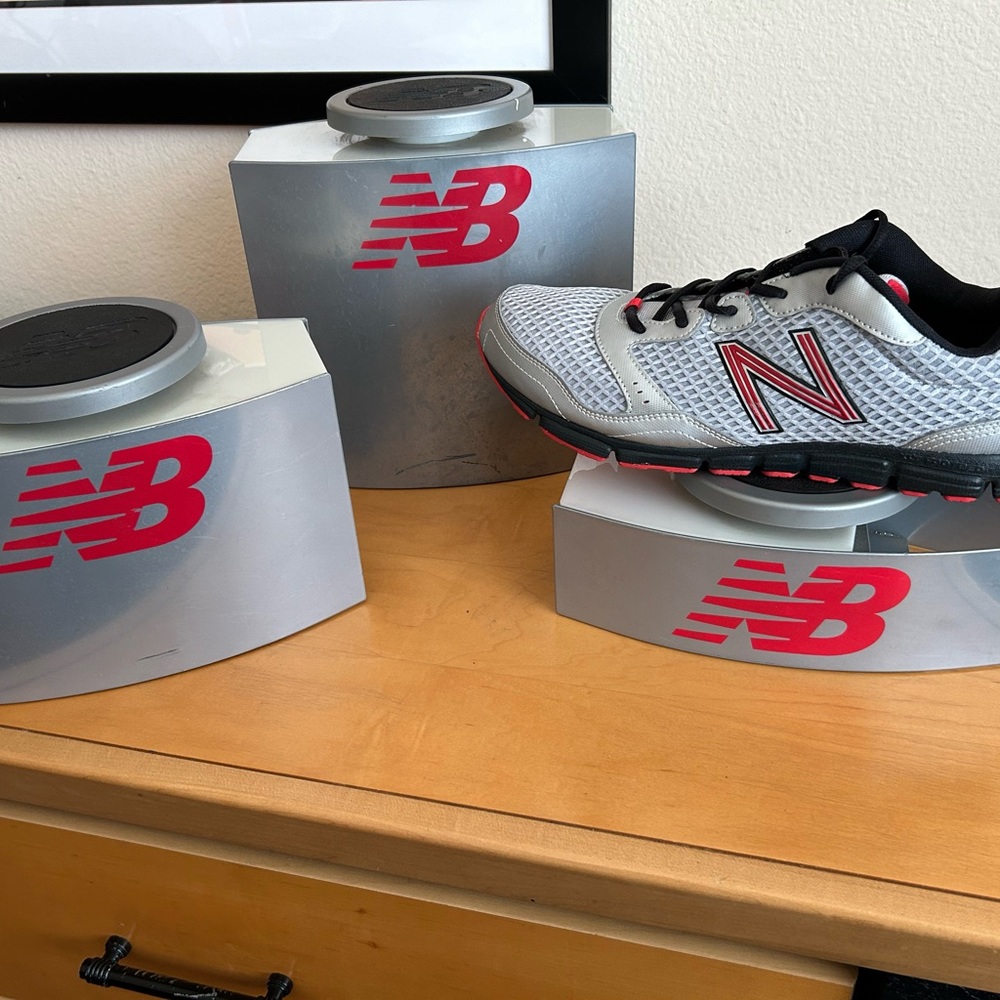 New Balance Stainless Steel Shoe Display Set